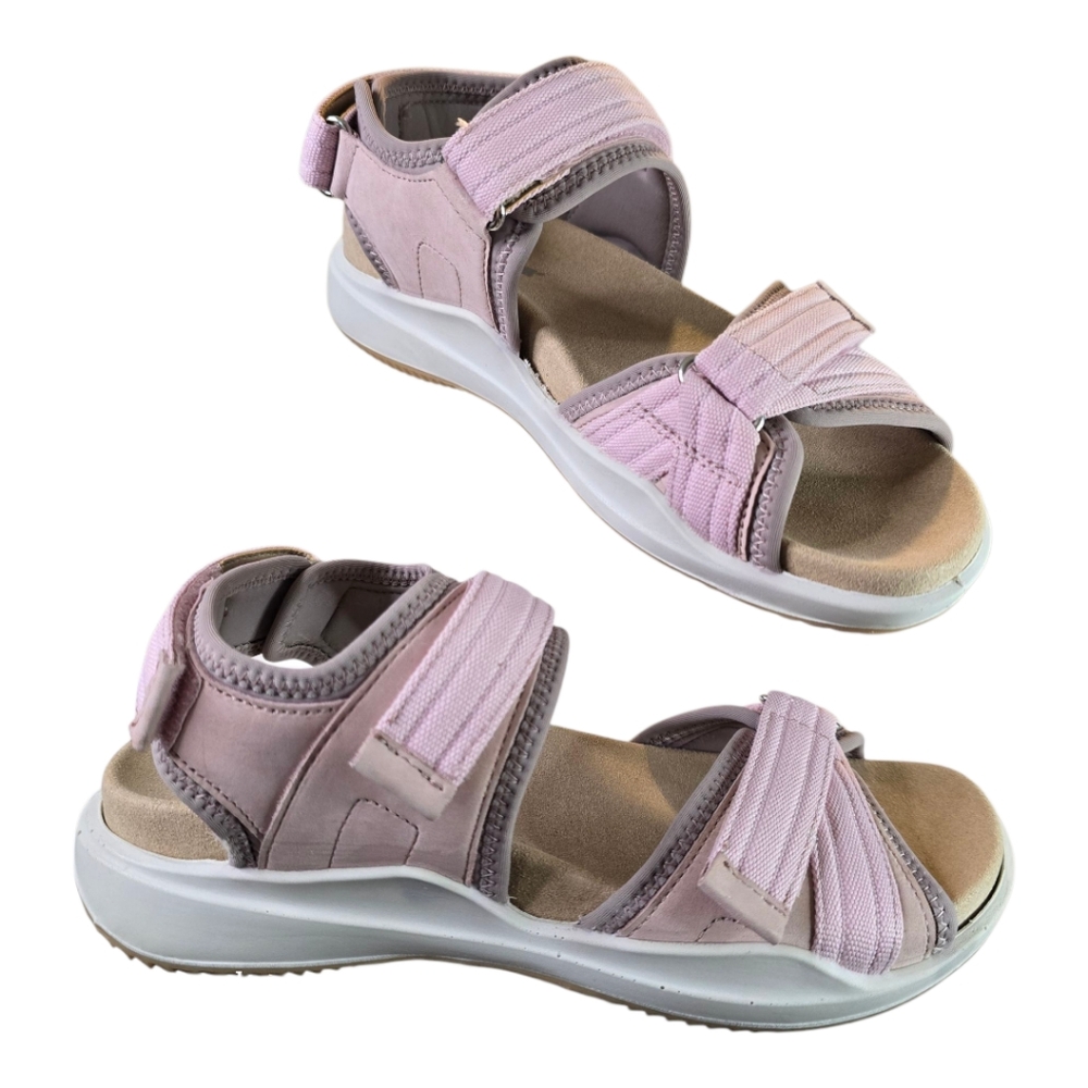 Romika Sumatra 05 Sling Back Pink Velcro Sandals Size US 6.5 EU 37 New